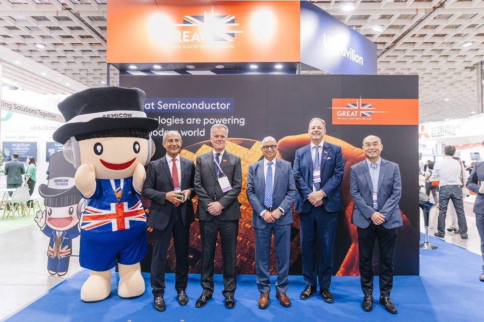 Imagem relacionada à notícia: Pavilhão do Reino Unido, 3 rd Pavilhão do país mais grande no SEMICON de Taiwan