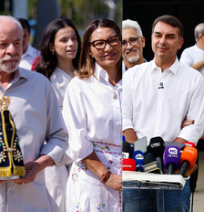 Lula fez missa no Palácio da Alvorada em homenagem ao dia da Nossa Senhora Aparecida; Flávio participou de uma missa na Catedral Metropolitana de Brasília Foto: FOTOARENA/ESTADÃO CONTEÚDO - WILTON JUNIOR/ESTADÃO CONTEÚDO/ESTADÃO CONTEÚDO