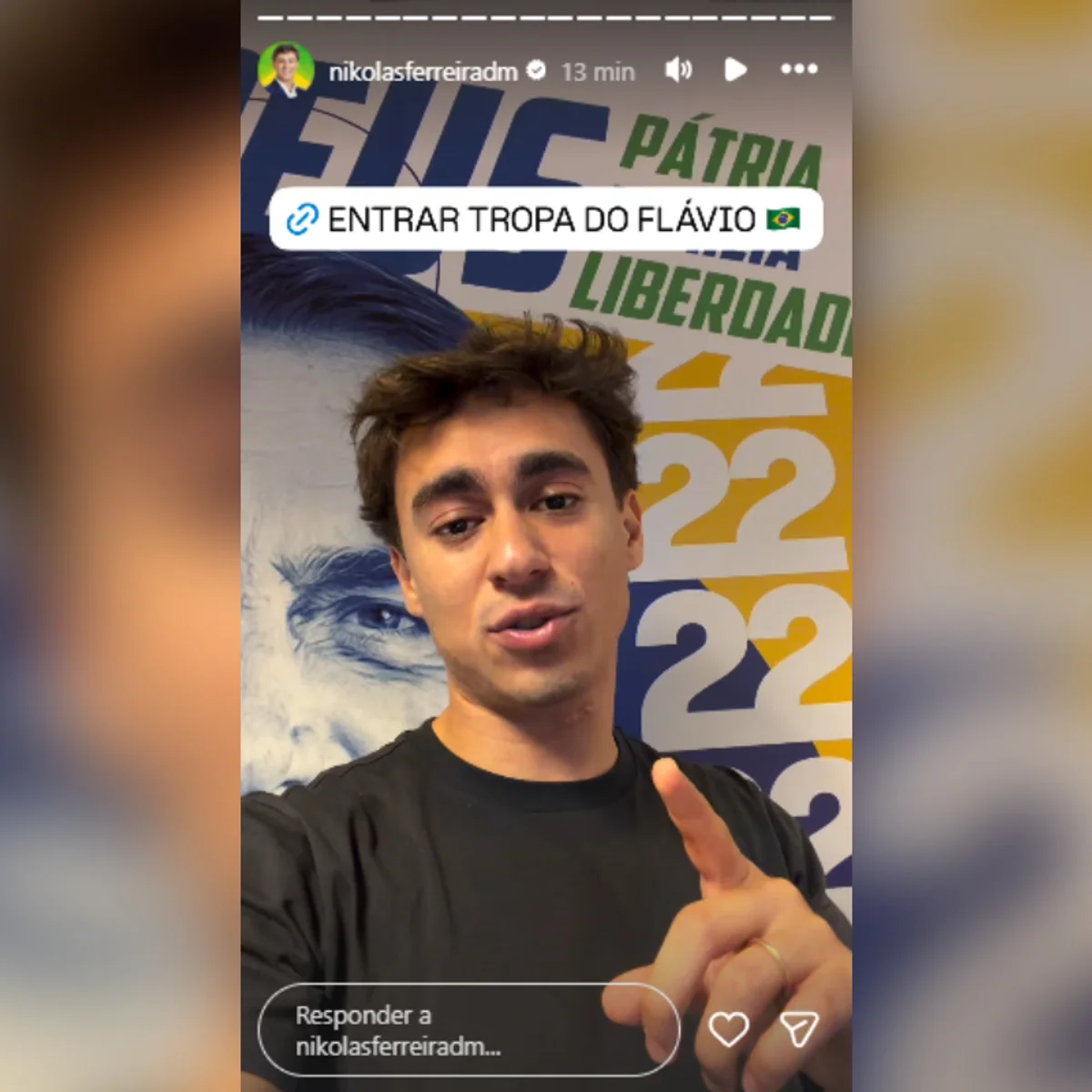 Nikolas reage a Janones e lança canal no WhatsApp, a Tropa do Flávio