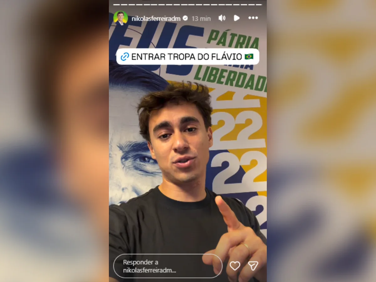 Nikolas reage a Janones e lança canal no WhatsApp, a Tropa do Flávio