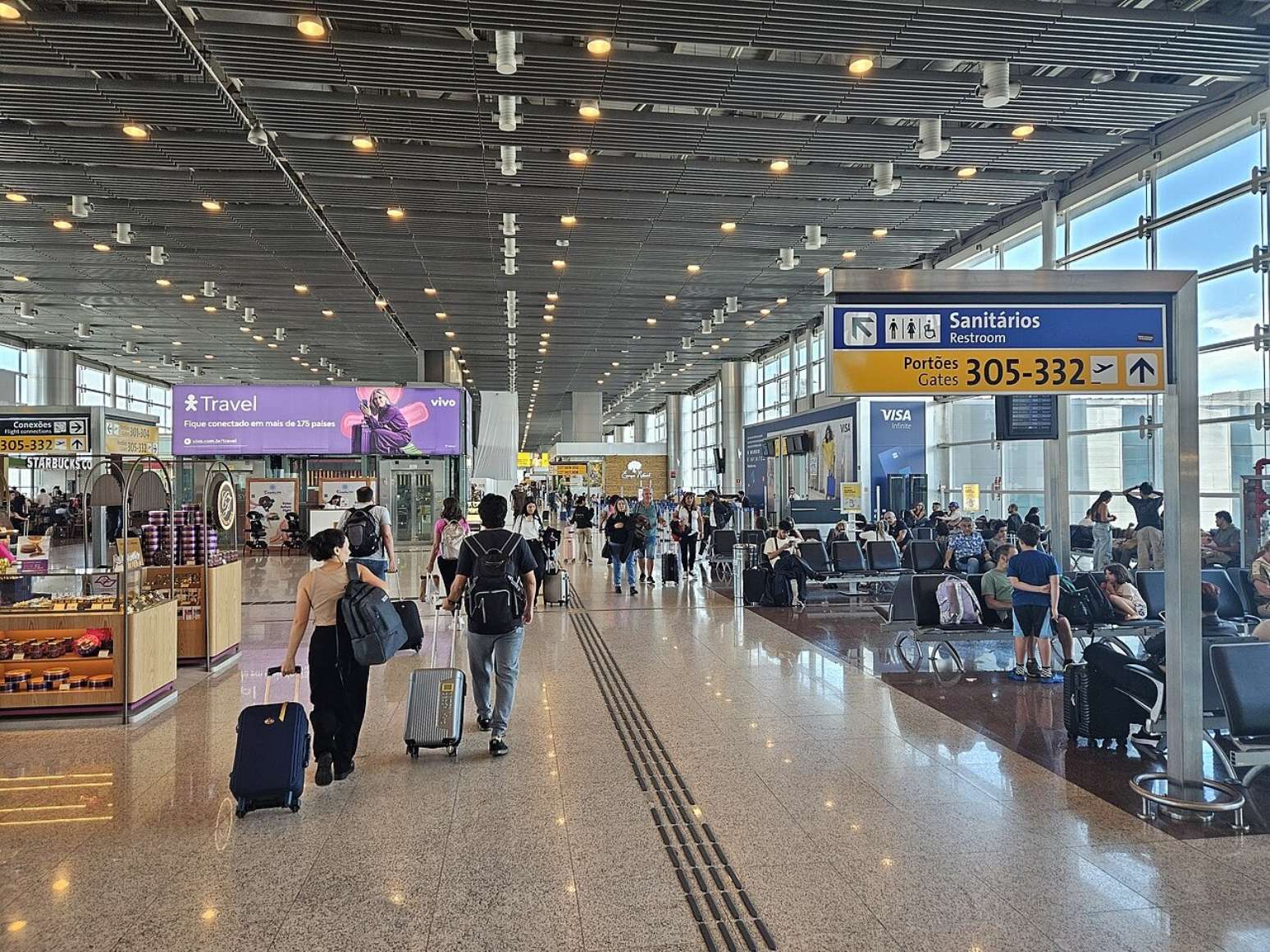 Aeroporto Internacional de Guarulhos, em S&atilde;o Paulo