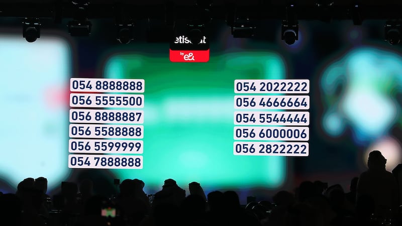 Exclusive mobile numbers also went under the hammer