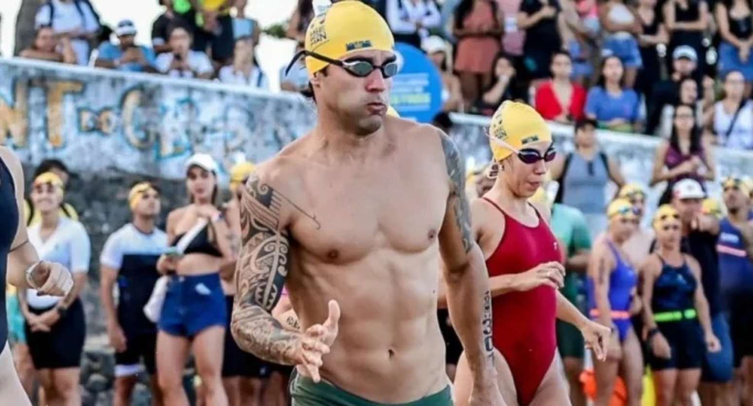 Daniel Cady, ex-marido de Ivete Sangalo, conquistou o segundo lugar no GalegoMan, competi&ccedil;&atilde;o de aquathlon e triathlon