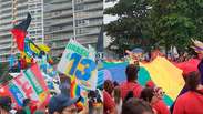 Veja registros de ato em apoio a Lula em Copacabana, no Rio