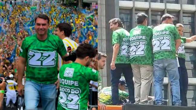 Dancinha funk, problema técnico e tietagem da PM: como foi o ‘bloco’ de Flávio Bolsonaro em São Paulo